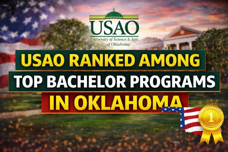 USAO ranked top best bachelor's programs in Oklahoma